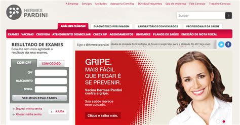 hermes pardini resultados de exame|resultado Hermes Pardini online.